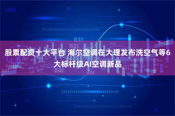 股票配资十大平台 海尔空调在大理发布洗空气等6大标杆级AI空调新品